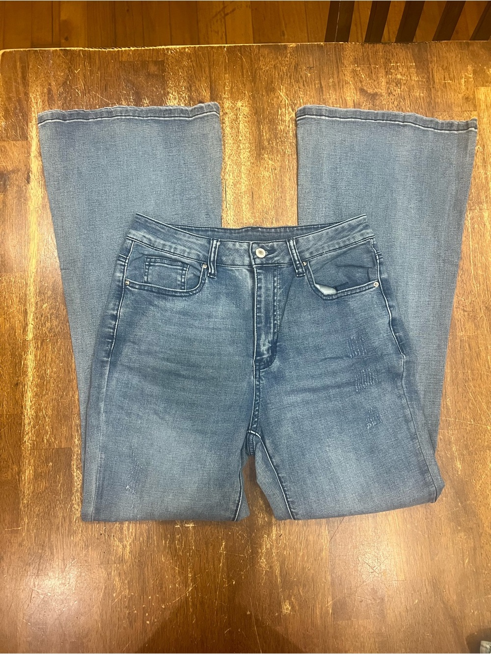 Classic Women's Blue Denim Jeans - Comfortable Everyday Fit